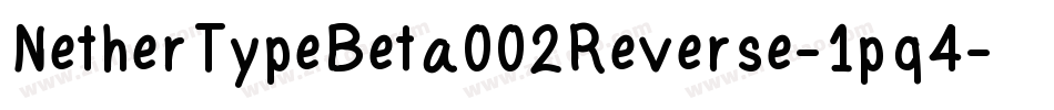 NetherTypeBeta002Reverse-1pq4字体转换