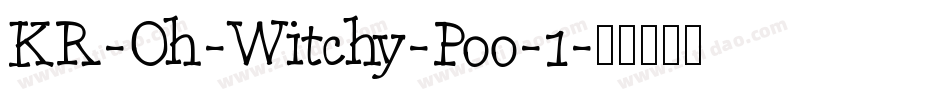 KR-Oh-Witchy-Poo-1字体转换