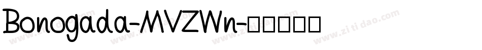 Bonogada-MVZWn字体转换