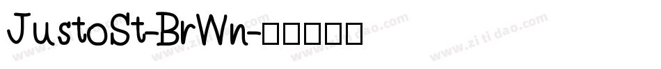 JustoSt-BrWn字体转换