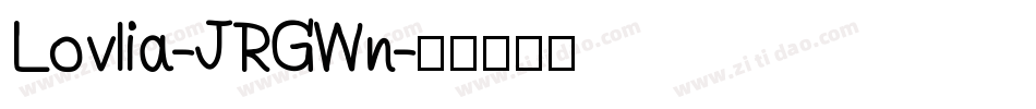 Lovlia-JRGWn字体转换
