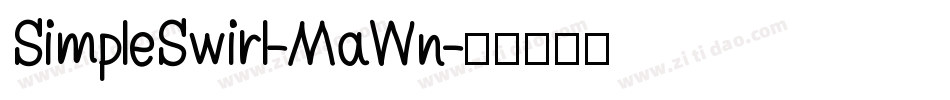 SimpleSwirl-MaWn字体转换