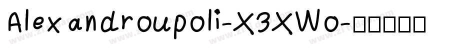 Alexandroupoli-X3XWo字体转换