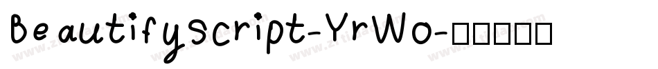 Beautifyscript-YrWo字体转换