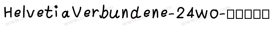 HelvetiaVerbundene-24wo字体转换