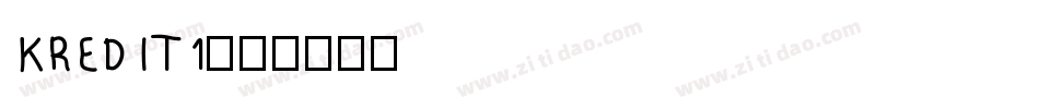 KREDIT1字体转换