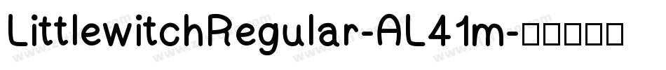 LittlewitchRegular-AL41m字体转换
