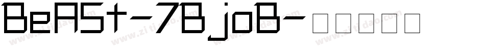 BeASt-7BjoB字体转换