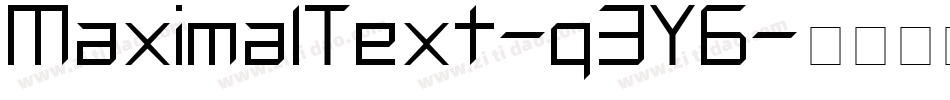 MaximalText-q3Y6字体转换