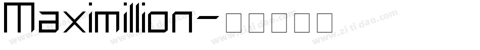 Maximillion字体转换