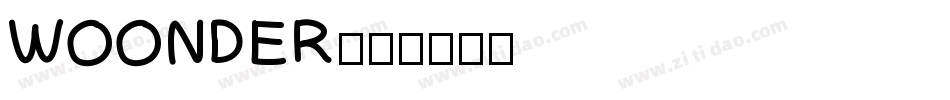 WOONDER字体转换
