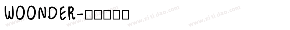 WOONDER字体转换