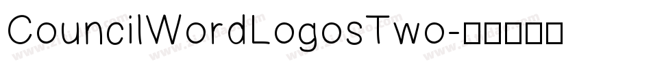 CouncilWordLogosTwo字体转换
