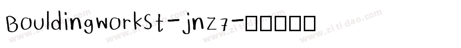 BouldingWorkSt-jnZ7字体转换