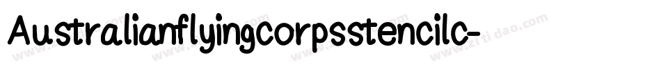Australianflyingcorpsstencilc-0a09字体转换