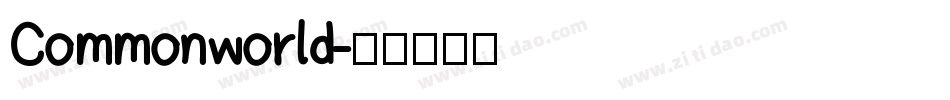 Commonworld字体转换