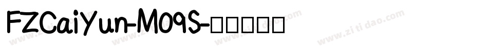 FZCaiYun-M09S字体转换