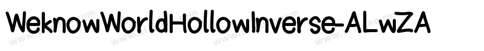 WeknowWorldHollowInverse-ALwZA字体转换