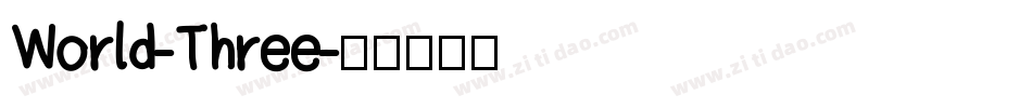 World-Three字体转换