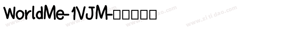 WorldMe-1VJM字体转换