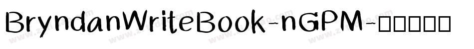 BryndanWriteBook-nGPM字体转换