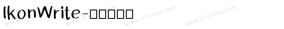 IkonWrite字体转换