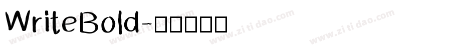 WriteBold字体转换