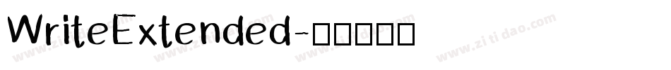 WriteExtended字体转换