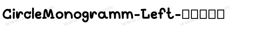 CircleMonogramm-Left字体转换