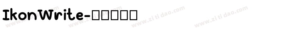 IkonWrite字体转换