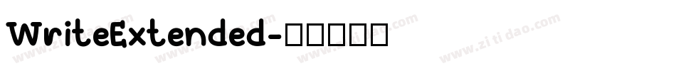 WriteExtended字体转换