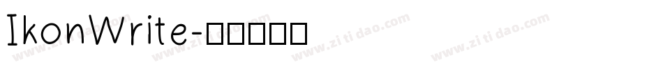 IkonWrite字体转换