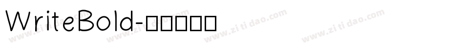 WriteBold字体转换