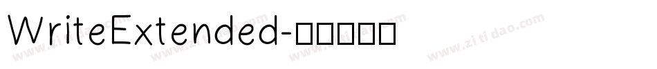 WriteExtended字体转换