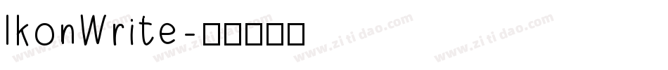 IkonWrite字体转换