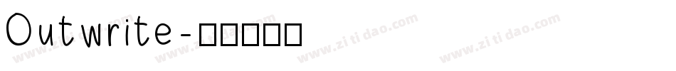 Outwrite字体转换