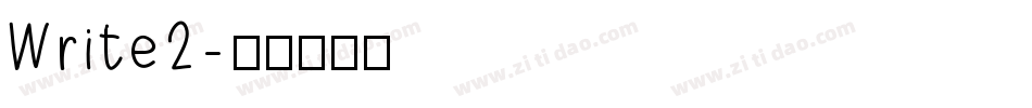Write2字体转换