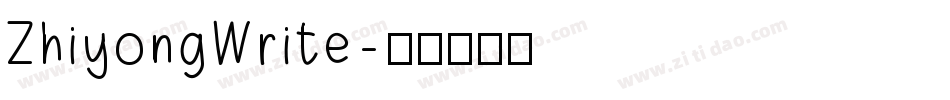 ZhiyongWrite字体转换