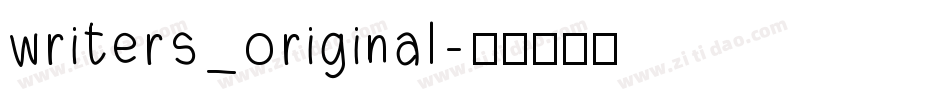 writers_original字体转换