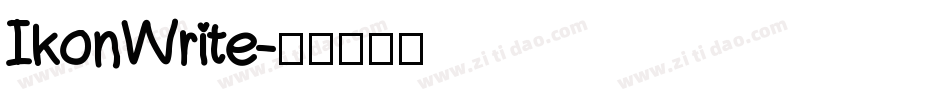 IkonWrite字体转换