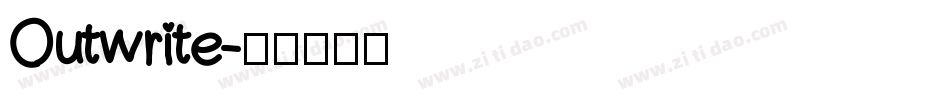 Outwrite字体转换