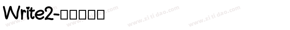 Write2字体转换
