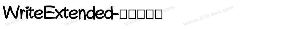WriteExtended字体转换
