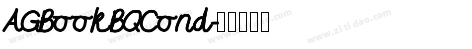 AGBookBQCond字体转换