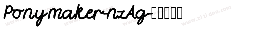 Ponymaker-nzAg字体转换