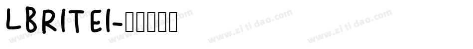 LBRITEI字体转换