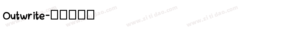 Outwrite字体转换