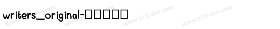 writers_original字体转换
