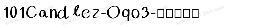 101Candlez-Oqo3字体转换