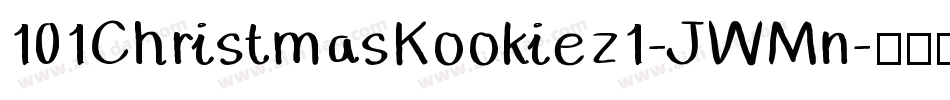 101ChristmasKookiez1-JWMn字体转换